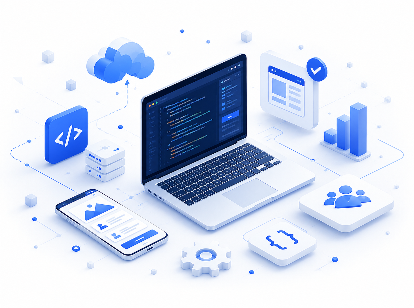 Equipo Buckapi trabajando en soluciones digitales