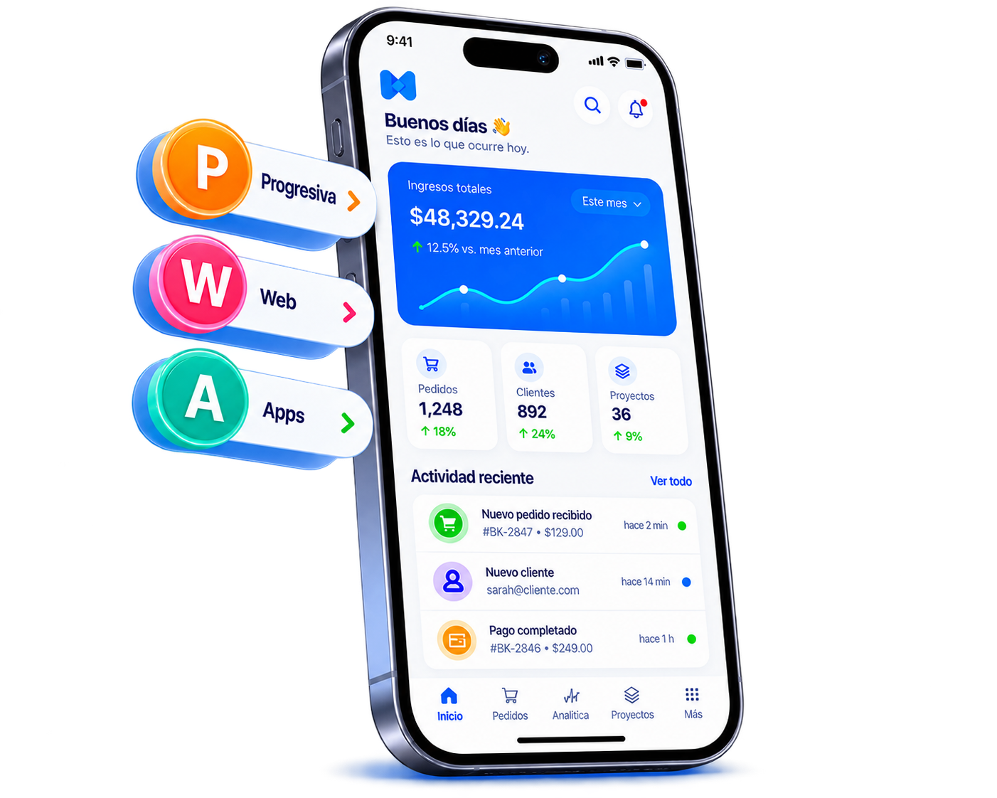 Aplicación web progresiva desarrollada por Buckapi